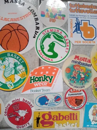 Lotto adesivi basket Italia