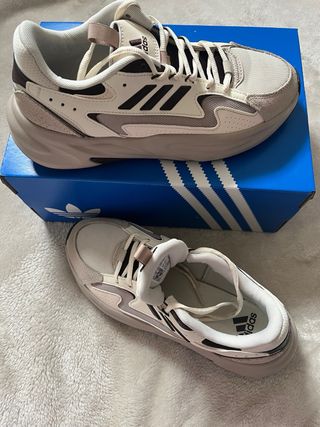 Zapatillas Adidas Beige/Blanco T.38.5