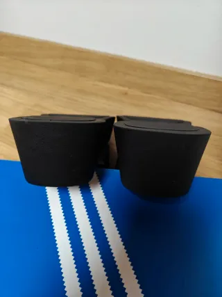 Mules negros plataforma Pull&Bear seminuevos