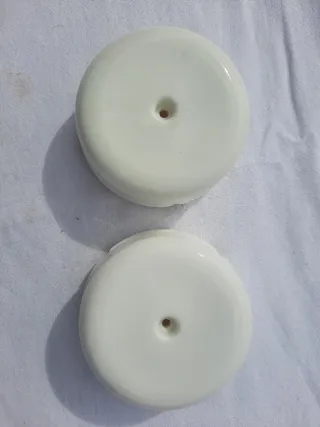 2 Cajas Conexión Porcelana Nuevas