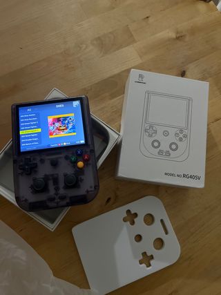 Consola Anbernic RG405V gris/morado