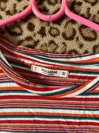 Camiseta Pull&Bear Rayas Talla S