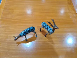 Figuras ciervos latón, Vintage