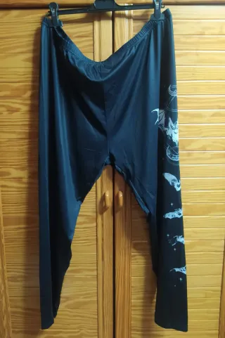 Mallas negras Góticas Punk de murciélagos Curvy