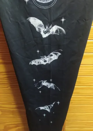 Mallas negras Góticas Punk de murciélagos Curvy