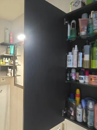 Armario baño Ikea negro