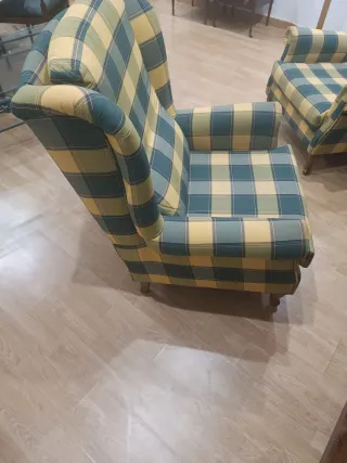 Pareja Sillones Orejeros Corte Inglés