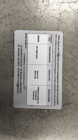 ESCAPE YAMAHA X-MAX MIVV