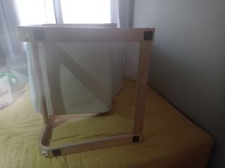 Sillón POÄNG IKEA madera abedul funda beige