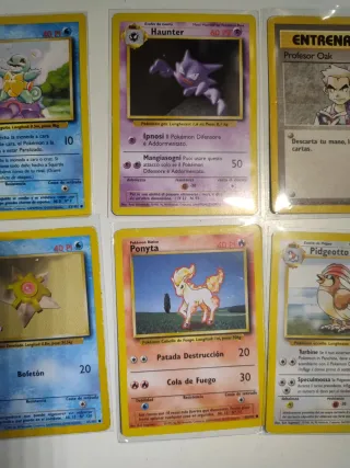 Lote Cartas Pokémon Primera Edición