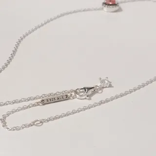 Collar Pandora Corazón Rosa y Circonitas