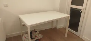 Mesa de comedor Ikea blanca Medias 126 x 76