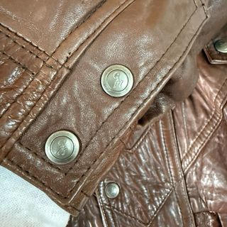 Gino Montanaro Giacca in pelle vintage