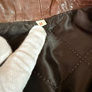 Gino Montanaro Giacca in pelle vintage