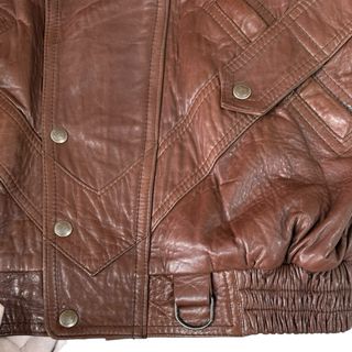 Gino Montanaro Giacca in pelle vintage