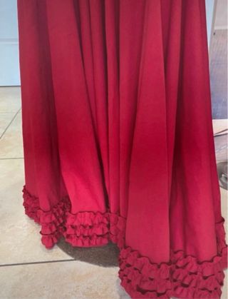 Traje Flamenca Mujer Rojo y Morado