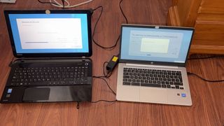 Due portatili Toshiba e HP