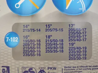 Cadenas Nieve Norauto 7-102 Semi-automáticas