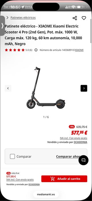 Patinete eléctrico - XIAOMI SCOOTER 4 pro (2nd Gen