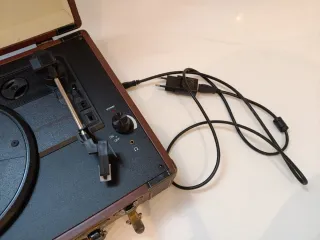 Reproductor Vinilo Maleta Nostalgy Marrón/Negro