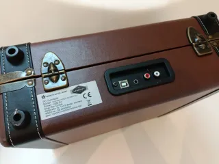 Reproductor Vinilo Maleta Nostalgy Marrón/Negro