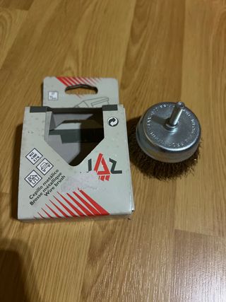 Cepillo metálico para taladro 75mm