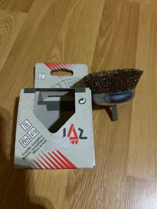 Cepillo metálico para taladro 75mm