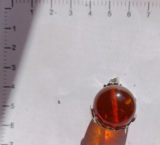 Colgante ámbar y plata 925