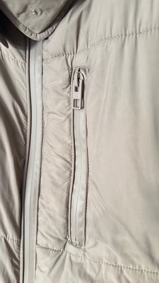 Abrigo acolchado Zara beige