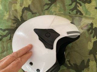 Casco Nzi blanco con visera