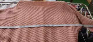 Jersey punto rosa cuello barco