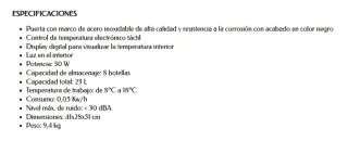 Nevera Eléctrica 8 Botellas NUEVO