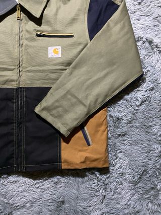 Giubbotto Carhartt Patchwork Cachi Bomber Vintage