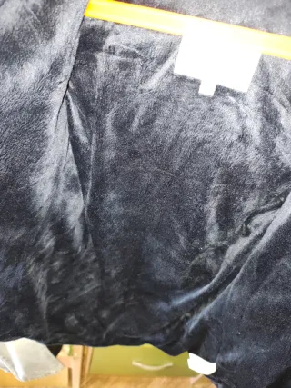 Chaquetón niña con pelo y gorro,azul marino