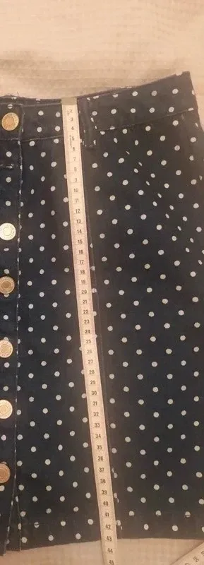 Minifalda vaquera lunares Stradivarius Talla L