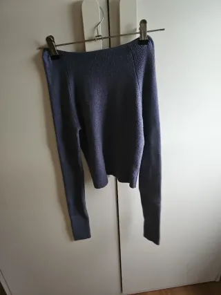 Top Lefties botones azul talla XS