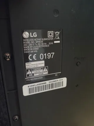 Barra de Sonido LG SH5 Home Cinema Inalámbrico