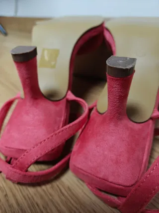 Sandalias tacón coral M2225 Corina seminuevas