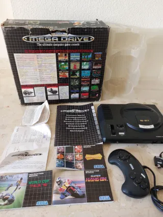 Sega Mega Drive Consola Negra Caja