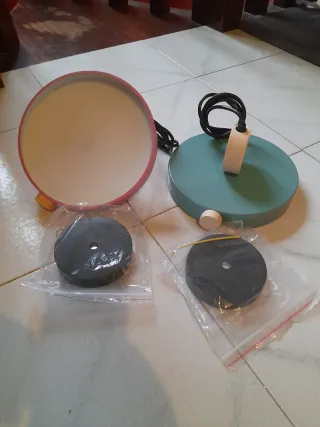 Lampade led lampada sospensione rosa e verde