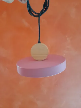 Lampade led lampada sospensione rosa e verde