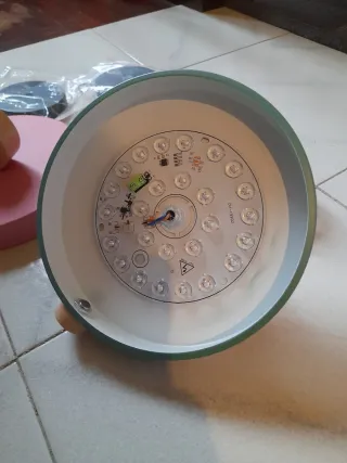 Lampade led lampada sospensione rosa e verde