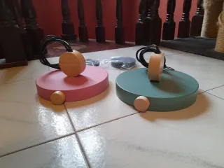 Lampade led lampada sospensione rosa e verde