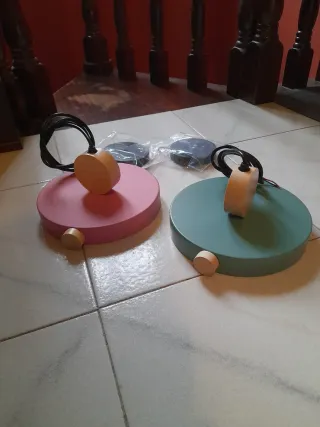 Lampade led lampada sospensione rosa e verde