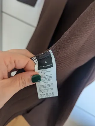 Abrigo cruzado marrón