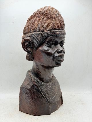 Figura Africana Madera Tallada
