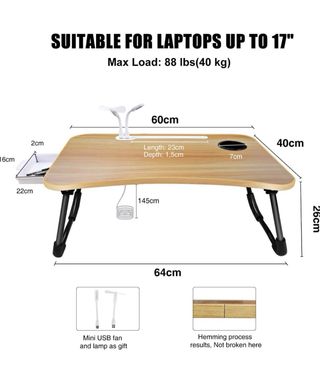Mesa Portátil  Plegable 4 USB