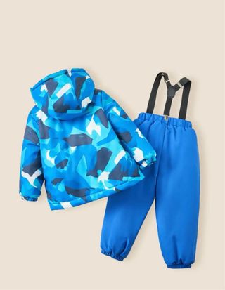 Conjunto esquí niño camuflaje, talla 4-5 y 5-6