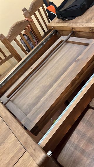 Mesa de madera haya y 12 sillas