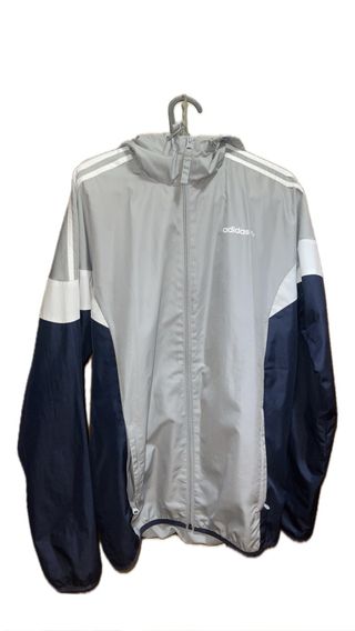 Giacchetta Adidas Vintage Grigia e Blu